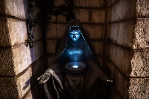 une statue inquiétante